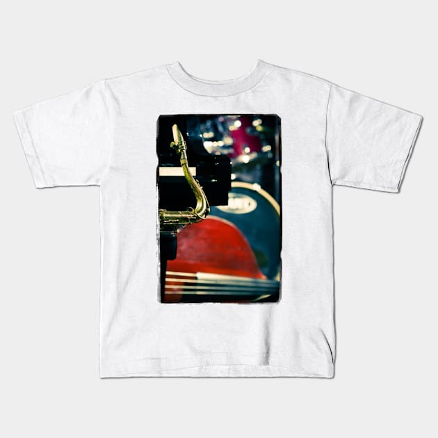 Jazz Quartet Kids T-Shirt by cinema4design